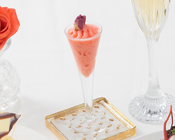 Seasonal fruit sorbet intermezzo