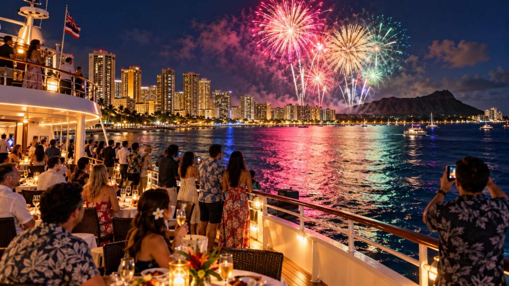 Can You See the Friday Night Fireworks From an Oahu Dinner Cruise?
